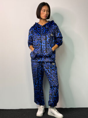 Βελουτέ Σετ Daisy Blue Leopard Print