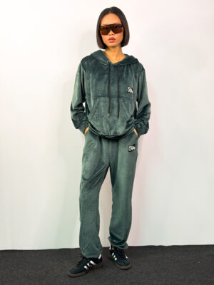 Βελουτέ Σετ Daisy Pine Green