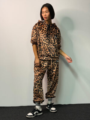 Velvet Set Daisy Leopard Print