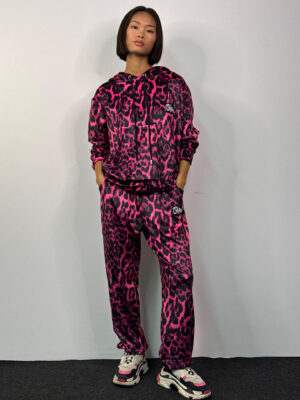 Βελουτέ Σετ Daisy Magenta Leopard Print