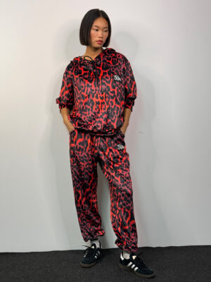 Βελουτέ Σετ Daisy Red Leopard Print