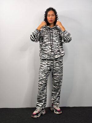 Βελουτέ Σετ Daisy Zebra Print