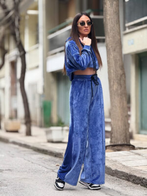 Delilah Blueberry Velvet Set