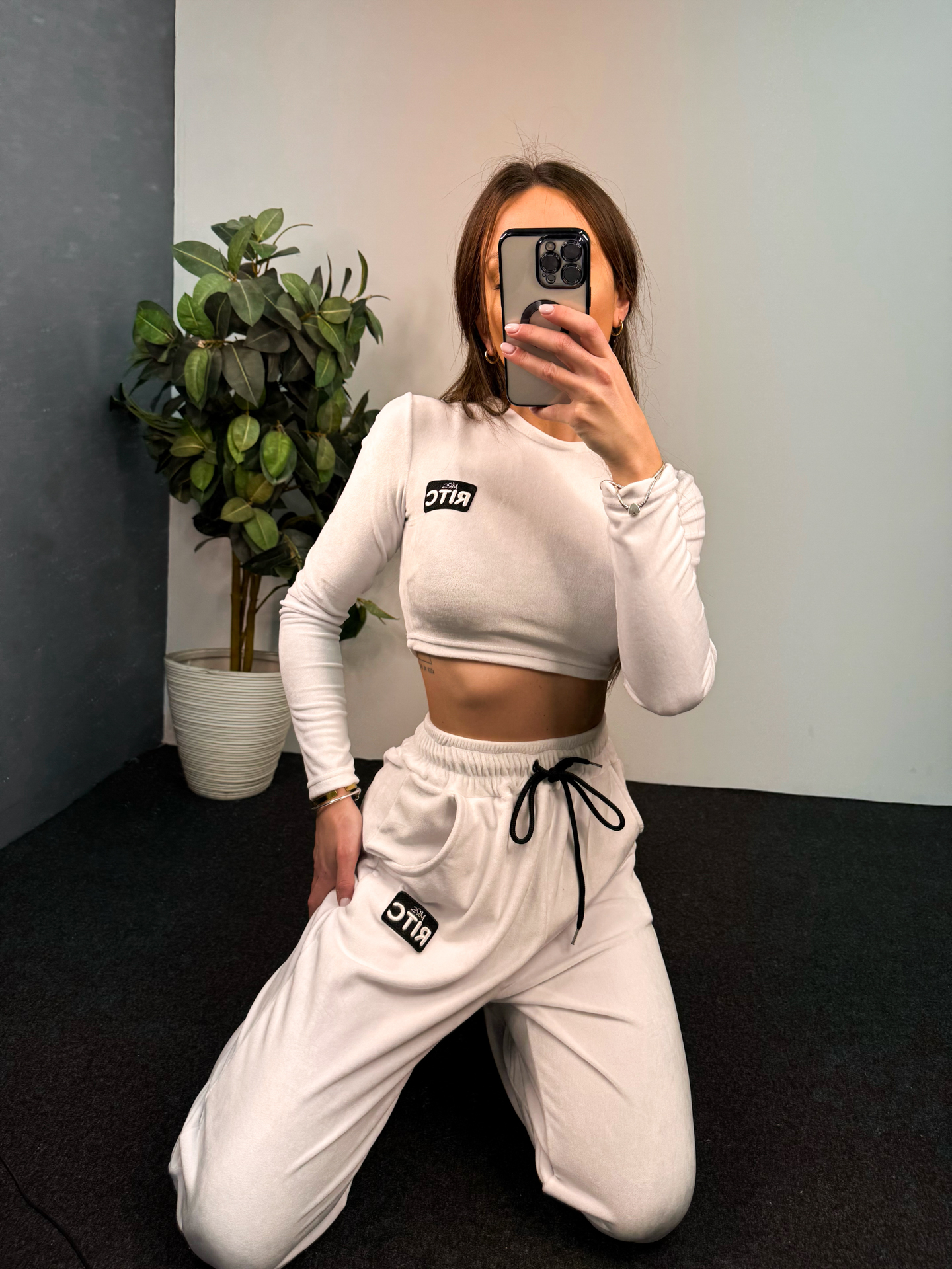 Velvet Set Nina Coconut White