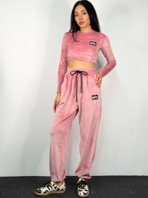 Βελουτέ Σετ Nina Pink
