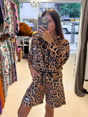 Βελουτέ Σετ Rory Leopard Print