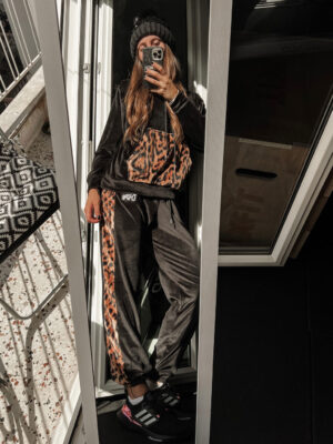 Βελουτέ Σετ Trinity Black 'n' Leopard