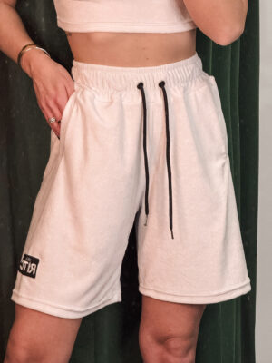 Βερμούδα Βελουτέ Amyra Coconut White