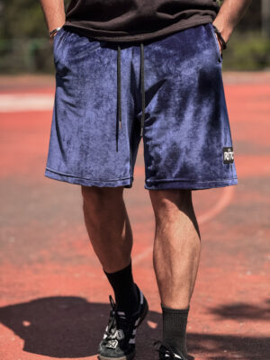Βελουτέ Βερμούδα Logan Navy Blue