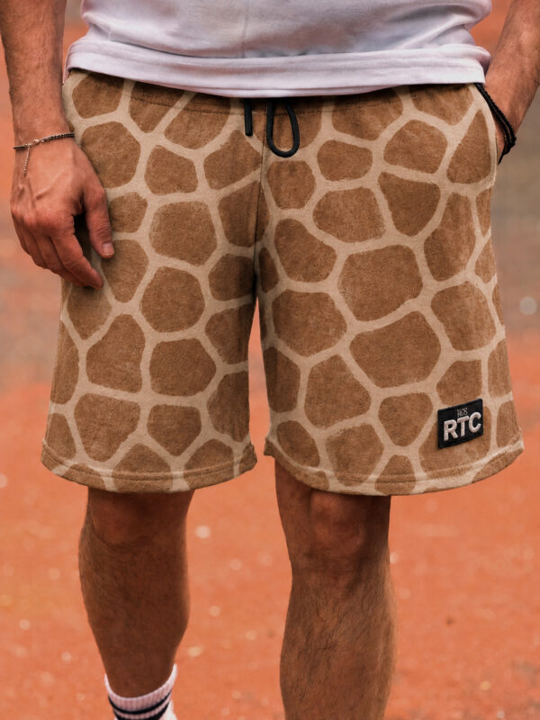 Βελουτέ Βερμούδα Logan Safari Sand Print