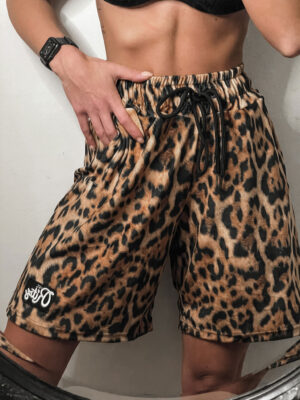 Βερμούδα Βελουτέ Leopard Norah Brown