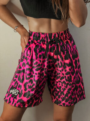 Βερμούδα Βελουτέ Trinity Magenta Leopard Print