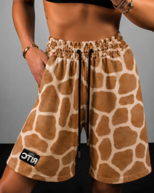 Βερμούδα Βελουτέ Amyra Safari Sand Print