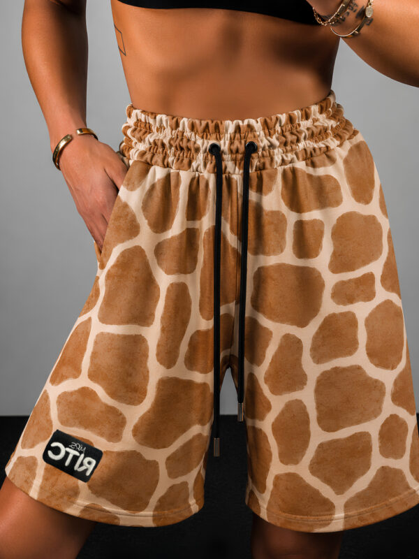 Βερμούδα Βελουτέ Amyra Safari Sand Print