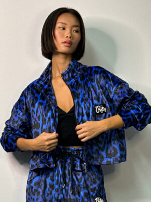 Βελουτέ Ζακέτα Daisy Blue Leopard Print