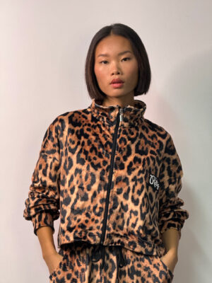 Βελουτέ Ζακέτα Daisy Leopard Print
