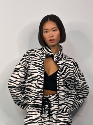 Βελουτέ Ζακέτα Daisy Zebra Print
