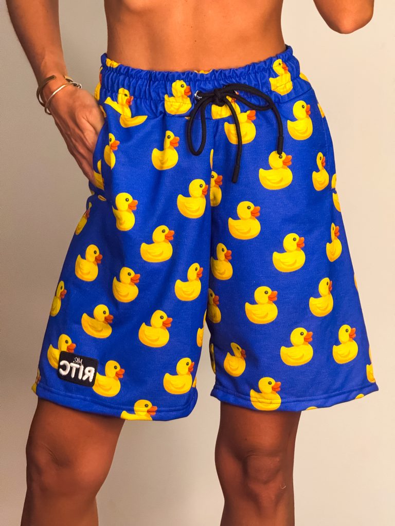 Βαμβακερή Βερμούδα Clara Ducks Print