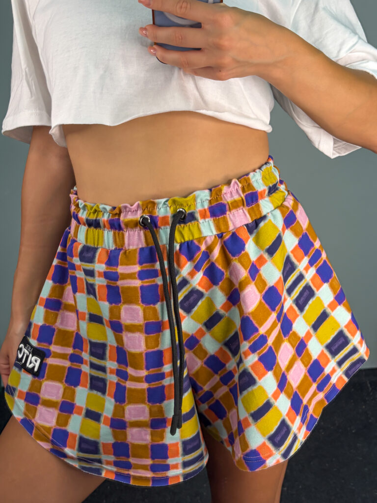 Βαμβακερό Shorts Melody Checkered Print