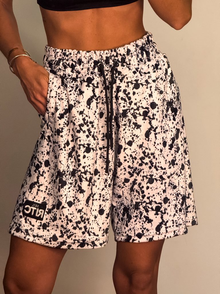 Βερμούδα Βελουτέ Amyra Splash Print