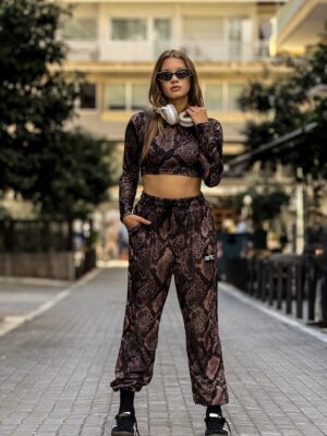 Βελουτέ Σετ Nina Python Print