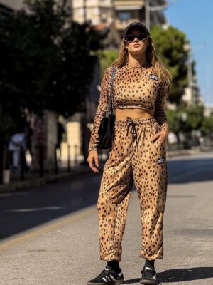 Βελουτέ Σετ Nina Chettah Print