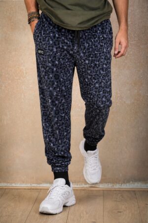 Men’s Pants Libra Velvet Midnight Leopard Print