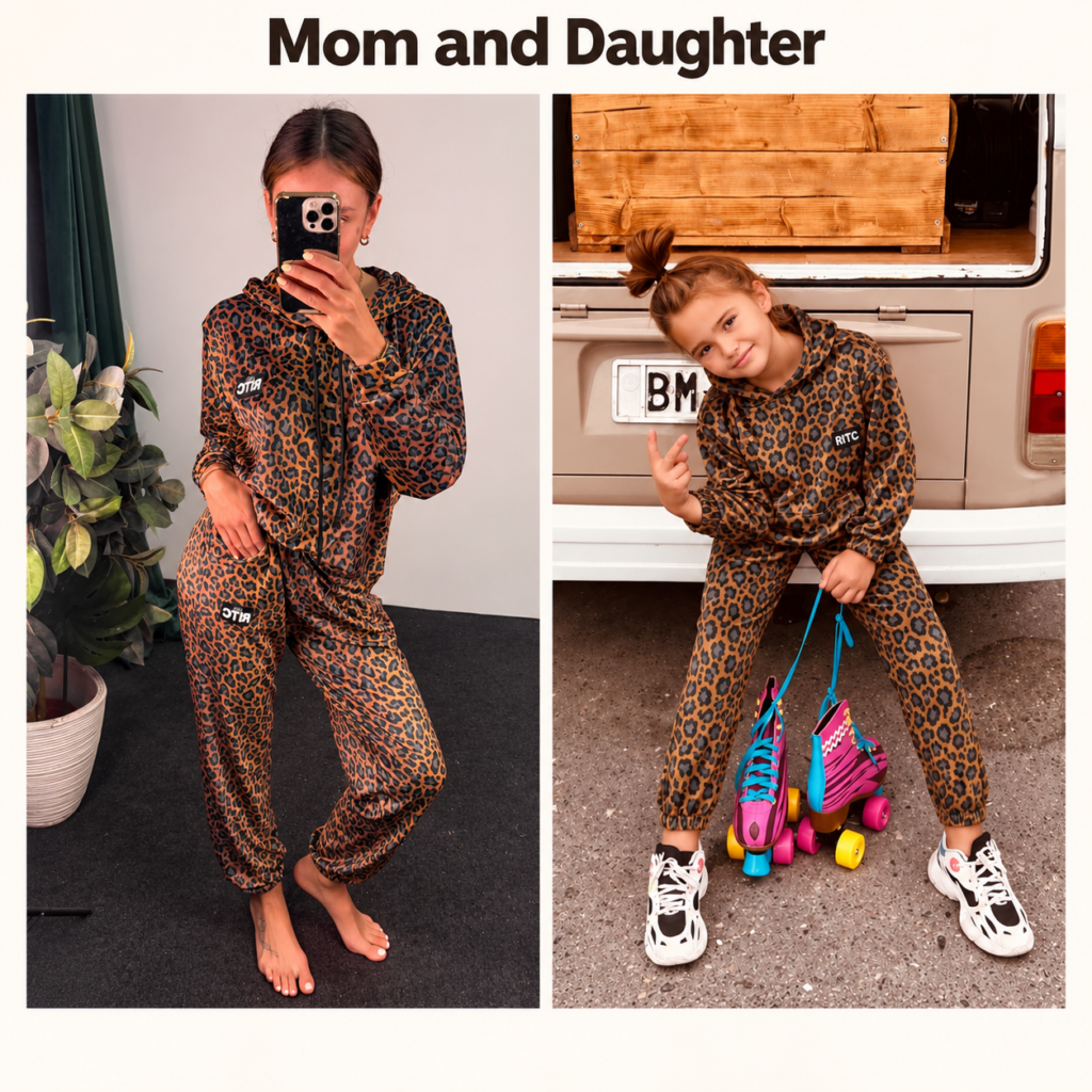 Couples & Family — Golden Brown Leopard Print