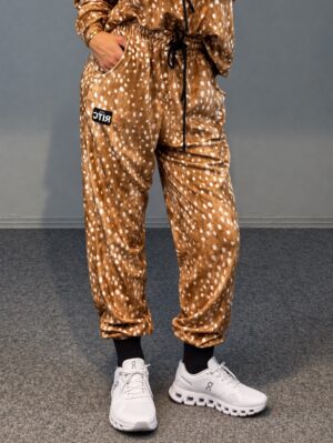 Velvet Pants Deer Print