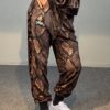 Velvet Pants Python Print