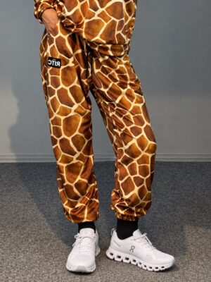 Velvet Pants Safari Sand Print
