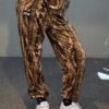 Velvet Pants Snake Print