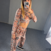 Βελουτέ Σετ Nina Copper Zebra Print